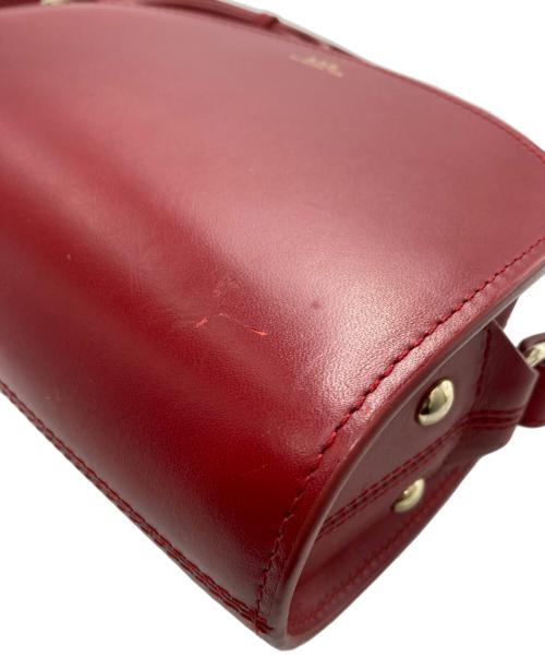 A.P.C.（アーペーセー）A.P.C. (アーペーセー) ハーフムーン ショルダーバッグ レッドの古着・服飾アイテム