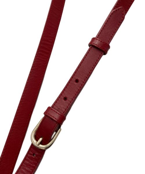 A.P.C.（アーペーセー）A.P.C. (アーペーセー) ハーフムーン ショルダーバッグ レッドの古着・服飾アイテム