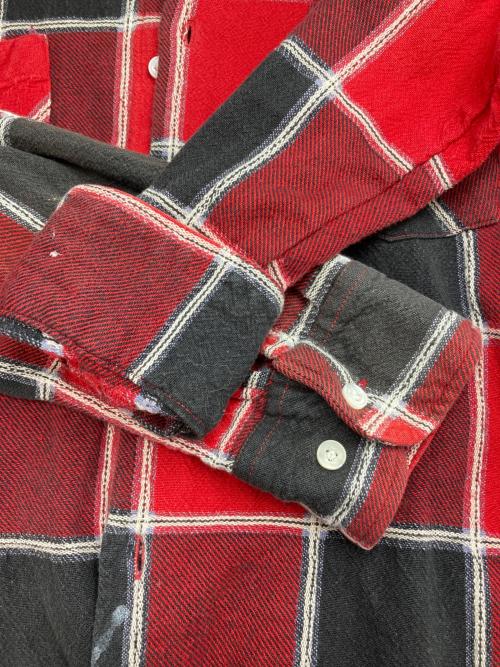 Needles（ニードルズ）Needles (ニードルズ) チェックシャツ レッド サイズ:Mの古着・服飾アイテム
