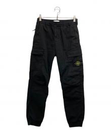 STONE ISLAND（ストーンアイランド）の古着「ガーメントダイ テーパード カーゴパンツ」｜ブラック