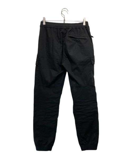 STONE ISLAND（ストーンアイランド）STONE ISLAND (ストーンアイランド) ガーメントダイ テーパード カーゴパンツ ブラック サイズ:30の古着・服飾アイテム