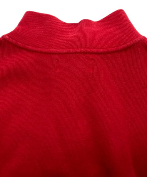 POLO RALPH LAUREN（ポロ・ラルフローレン）POLO RALPH LAUREN (ポロ・ラルフローレン) ハーフジップスウェット レッド サイズ:XLの古着・服飾アイテム