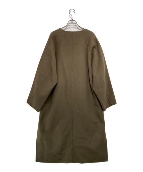 1er Arrondissement（プルミエ アロンディスモン）1er Arrondissement (プルミエ アロンディスモン) ダブルビーバーロングコート ベージュ サイズ:38の古着・服飾アイテム