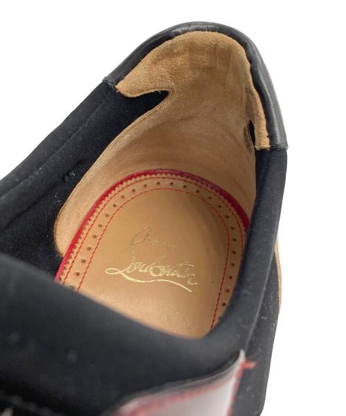 Christian Louboutin（クリスチャン・ルブタン）Christian Louboutin (クリスチャン・ルブタン) スタッズメッシュコンビシューズ ブラック サイズ:41　1/2の古着・服飾アイテム