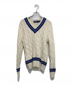 POLO RALPH LAURENポロ・ラルフローレン）の古着「アイコニッククリケットセーター」｜ホワイト
