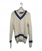 POLO RALPH LAURENポロ・ラルフローレン）の古着「アイコニッククリケットセーター」｜ホワイト
