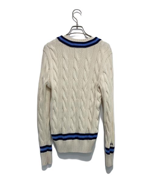 POLO RALPH LAUREN（ポロ・ラルフローレン）POLO RALPH LAUREN (ポロ・ラルフローレン) アイコニッククリケットセーター ホワイト サイズ:XSの古着・服飾アイテム