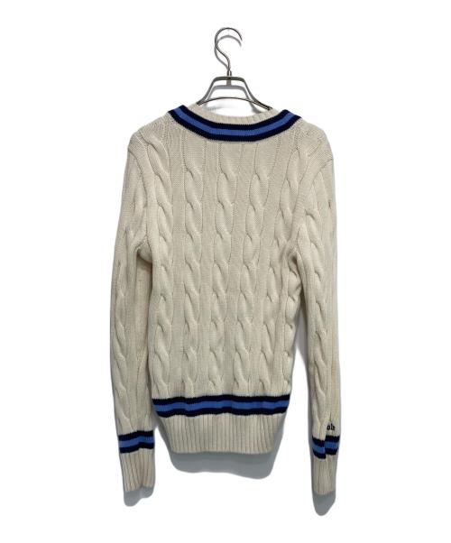 POLO RALPH LAUREN（ポロ・ラルフローレン）POLO RALPH LAUREN (ポロ・ラルフローレン) アイコニッククリケットセーター ホワイト サイズ:XSの古着・服飾アイテム