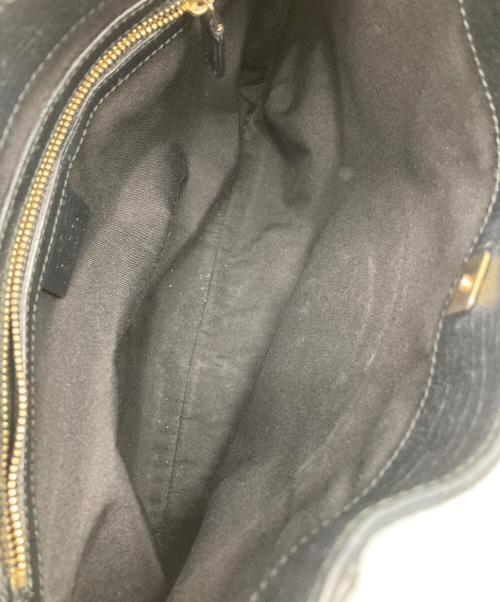 GUCCI（グッチ）GUCCI (グッチ) ハスラービット GGキャンバス ショルダーバッグ ブラックの古着・服飾アイテム