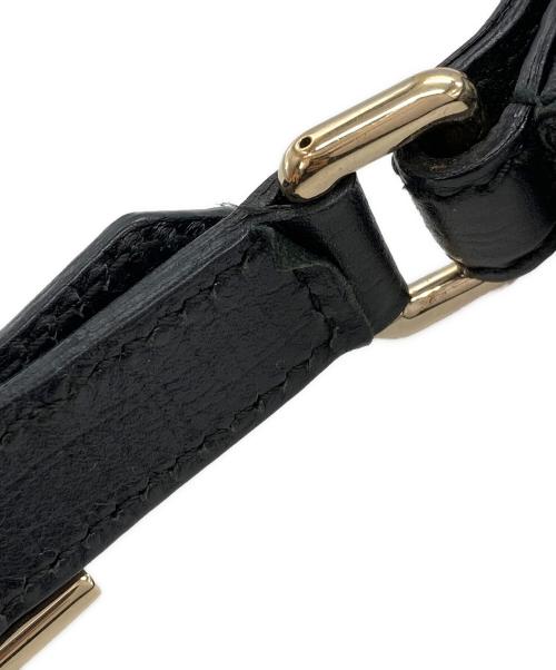 GUCCI（グッチ）GUCCI (グッチ) ハスラービット GGキャンバス ショルダーバッグ ブラックの古着・服飾アイテム