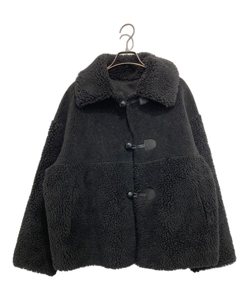 BEAUTY&YOUTH（ビューティーアンドユース）BEAUTY&YOUTH (ビューティーアンドユース) ボア*フェイクムートン ループボタンジャケット ブラック サイズ:不明の古着・服飾アイテム