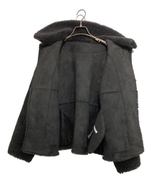 BEAUTY&YOUTH（ビューティーアンドユース）BEAUTY&YOUTH (ビューティーアンドユース) ボア*フェイクムートン ループボタンジャケット ブラック サイズ:不明の古着・服飾アイテム