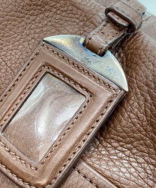 PRADA（プラダ）PRADA (プラダ) レザートートバッグ ブラウンの古着・服飾アイテム