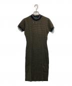 JUNIOR GAULTIERジュニアゴルチエ）の古着「カットソーワンピース」｜カーキ