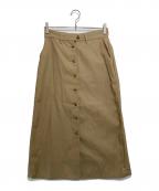 R.H.Vintageロンハーマン・ヴィンテージ）の古着「Recycle Polyester Chino Long Skirt」｜ベージュ