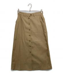 R.H.Vintage（ロンハーマン・ヴィンテージ）の古着「Recycle Polyester Chino Long Skirt」｜ベージュ