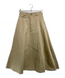 R.H.Vintage（ロンハーマン・ヴィンテージ）の古着「オーガニックコットン ツイルスカート」｜ベージュ