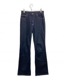 R.H.Vintage（ロンハーマン・ヴィンテージ）の古着「ハイウエスト ストレッチデニムパンツ」｜インディゴ
