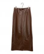 RHC Ron Hermanアールエイチシー ロンハーマン）の古着「フェイクレザー タイトスカート」｜ブラウン
