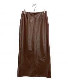 RHC Ron Herman（アールエイチシー ロンハーマン）の古着「フェイクレザー タイトスカート」｜ブラウン
