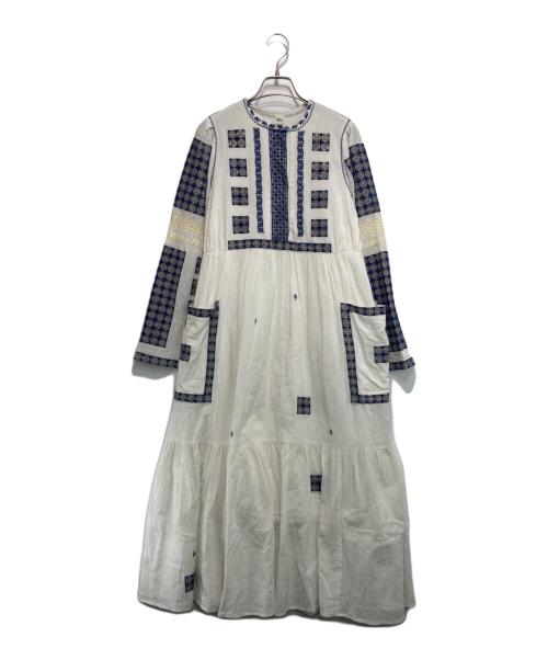 Ron Herman（ロンハーマン）Ron Herman (ロンハーマン) インド刺繍ロングドレス ホワイト サイズ:ＸＳの古着・服飾アイテム