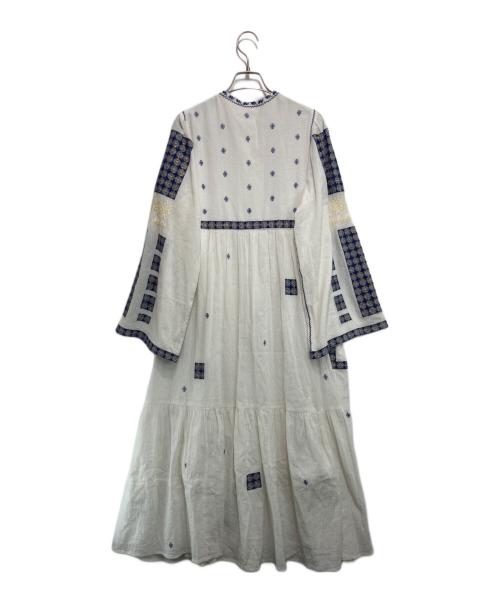 Ron Herman（ロンハーマン）Ron Herman (ロンハーマン) インド刺繍ロングドレス ホワイト サイズ:ＸＳの古着・服飾アイテム