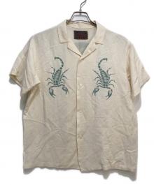 R.H.Vintage（ロンハーマン・ヴィンテージ）の古着「リネンレーヨンオープンカラーシャツ」｜ベージュ