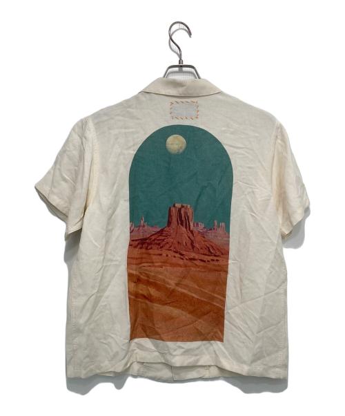 R.H.Vintage（ロンハーマン・ヴィンテージ）R.H.Vintage (ロンハーマン・ヴィンテージ) リネンレーヨンオープンカラーシャツ ベージュ サイズ:XSの古着・服飾アイテム