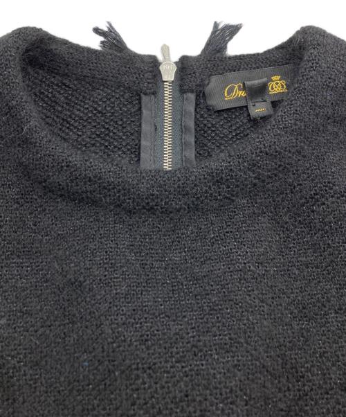 DRAWER（ドゥロワー）Drawer (ドゥロワー) フリンジニット ブラック サイズ:1の古着・服飾アイテム