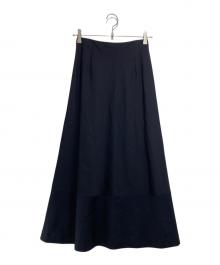 COMME des GARCONS（コムデギャルソン）の古着「[古着]ウールフレアスカート」｜ネイビー
