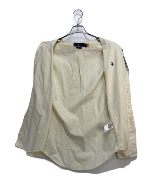 POLO RALPH LAUREN（ポロ・ラルフローレン）POLO RALPH LAUREN (ポロ・ラルフローレン) ボタンダウンネルシャツ アイボリー サイズ:Ｓの古着・服飾アイテム