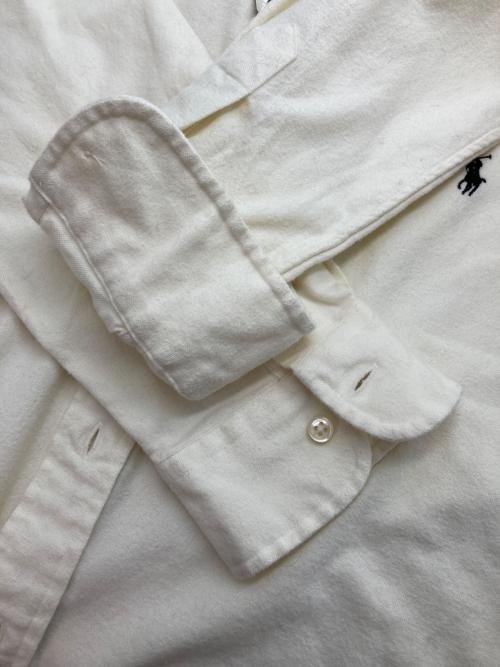 POLO RALPH LAUREN（ポロ・ラルフローレン）POLO RALPH LAUREN (ポロ・ラルフローレン) ボタンダウンネルシャツ アイボリー サイズ:Ｓの古着・服飾アイテム