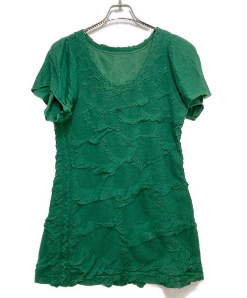 APOC ISSEY MIYAKE（エイポック イッセイミヤケ）APOC ISSEY MIYAKE (エイポック イッセイミヤケ) ニットワンピース グリーン サイズ:2の古着・服飾アイテム