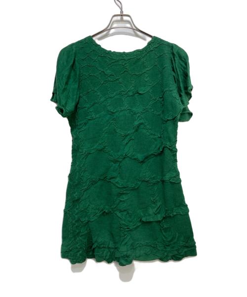 APOC ISSEY MIYAKE（エイポック イッセイミヤケ）APOC ISSEY MIYAKE (エイポック イッセイミヤケ) ニットワンピース グリーン サイズ:2の古着・服飾アイテム