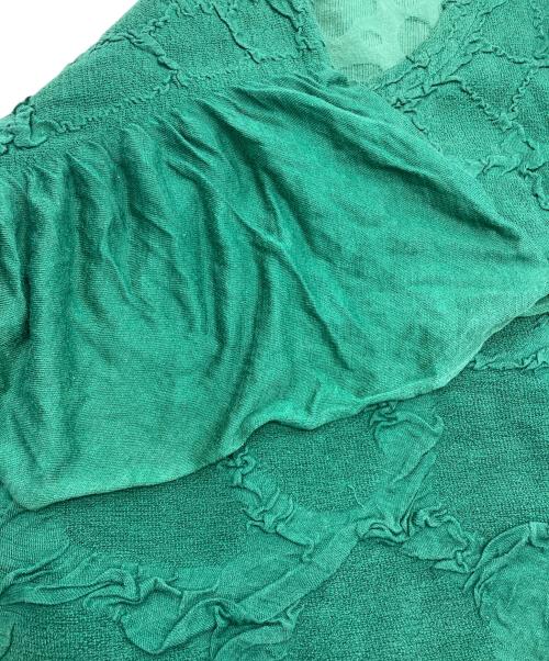 APOC ISSEY MIYAKE（エイポック イッセイミヤケ）APOC ISSEY MIYAKE (エイポック イッセイミヤケ) ニットワンピース グリーン サイズ:2の古着・服飾アイテム