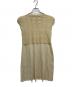 PLEATS PLEASE（プリーツプリーズ）の古着「ノースリーブワンピース」｜ベージュ