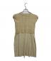 PLEATS PLEASE (プリーツプリーズ) ノースリーブワンピース ベージュ サイズ:3：10000円