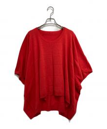 PLEATS PLEASE（プリーツプリーズ）の古着「ニットベスト」｜レッド