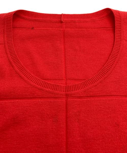 PLEATS PLEASE（プリーツプリーズ）PLEATS PLEASE (プリーツプリーズ) ニットベスト レッド サイズ:3の古着・服飾アイテム