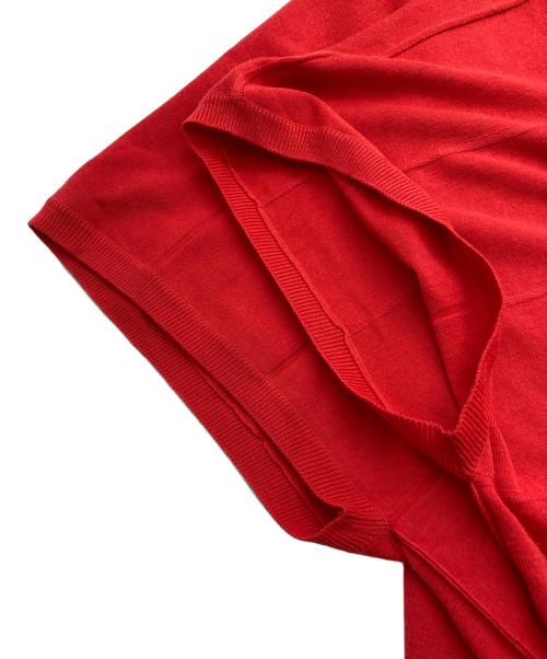 PLEATS PLEASE（プリーツプリーズ）PLEATS PLEASE (プリーツプリーズ) ニットベスト レッド サイズ:3の古着・服飾アイテム