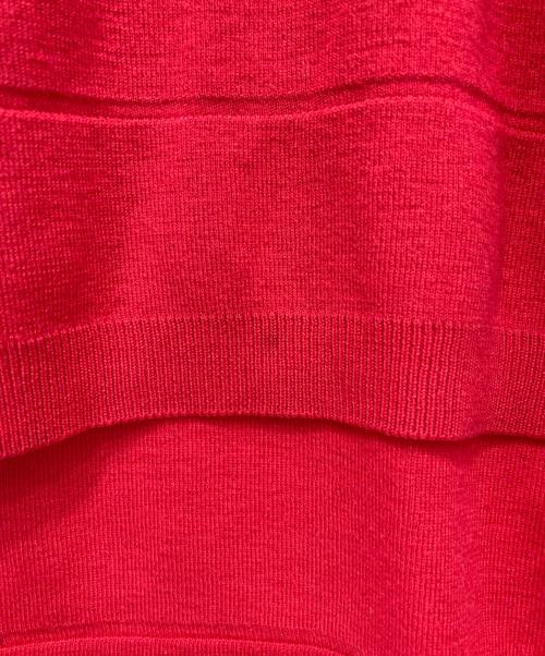 PLEATS PLEASE（プリーツプリーズ）PLEATS PLEASE (プリーツプリーズ) ニットベスト レッド サイズ:3の古着・服飾アイテム