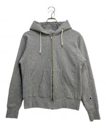 Champion REVERSE WEAVE（チャンピオン リバース ウィーブ）の古着「リバースウィーブジップパーカー」｜グレー
