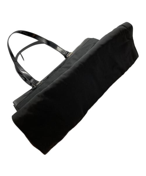 GUCCI（グッチ）GUCCI (グッチ) 切替トートバッグ ブラックの古着・服飾アイテム