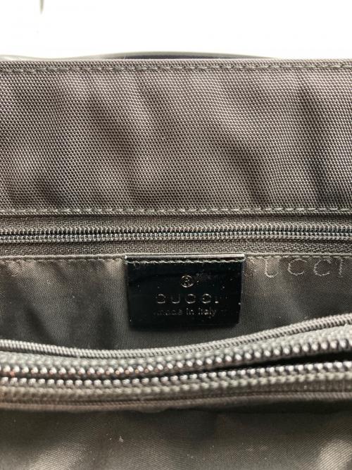 GUCCI（グッチ）GUCCI (グッチ) 切替トートバッグ ブラックの古着・服飾アイテム