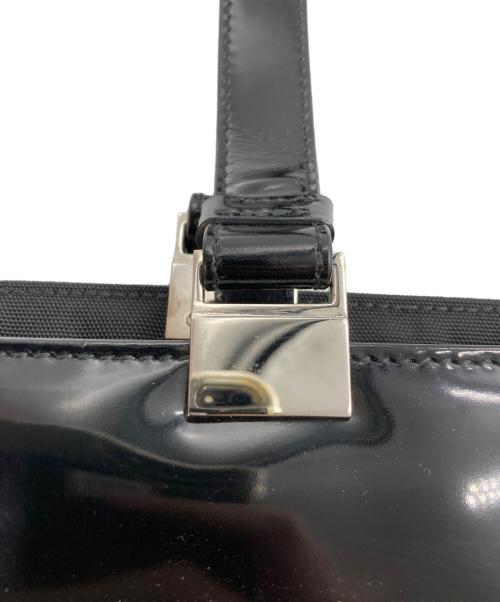 GUCCI（グッチ）GUCCI (グッチ) 切替トートバッグ ブラックの古着・服飾アイテム