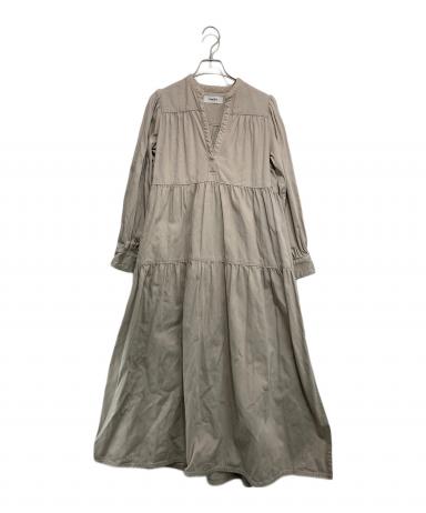美品　ヘルシーデニム Lychee カフタンティアードマキシワンピース　ベージュ 3053003237895196_01_7882w.jpeg