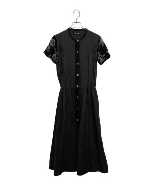 tricot COMME des GARCONS（トリココムデギャルソン）tricot COMME des GARCONS (トリココムデギャルソン) デザインS/Sワンピース ブラック サイズ:-の古着・服飾アイテム