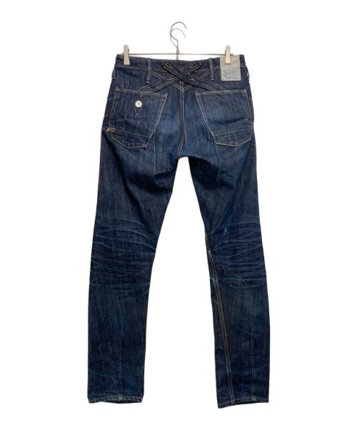 Denham（デンハム）Denham (デンハム) CROSSBACK MIJ0165 インディゴ サイズ:76cm (W30)の古着・服飾アイテム