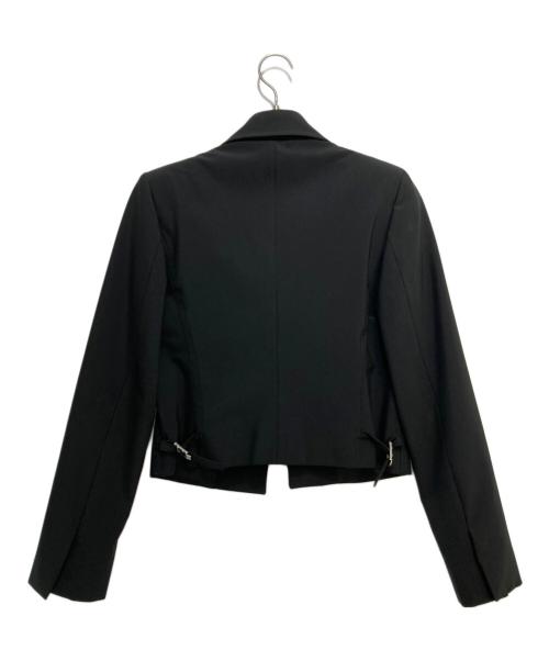 GUCCI（グッチ）GUCCI (グッチ) サイドアジャスト比翼ジャケット ブラック サイズ:40の古着・服飾アイテム