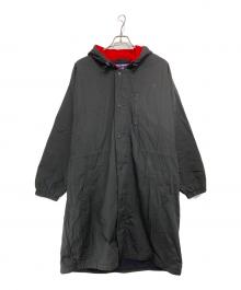 POLO SPORT（ポロスポーツ）の古着「裏フリースフーデッドコート」｜ブラック×レッド